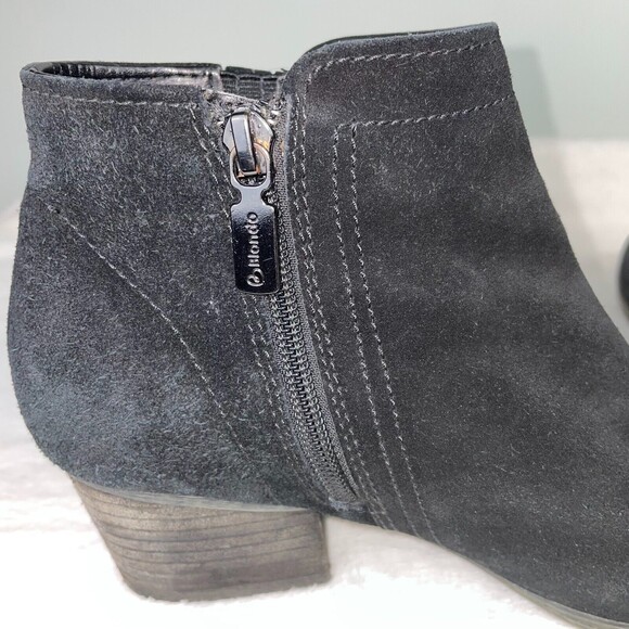 Blondo Valli Waterproof Ankle Bootie Black Suede Water Protect Boot Women's 8 - Picture 8 of 12
